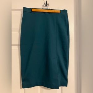 Dark teal stretchy RW&CO pencil skirt with special stretch lining